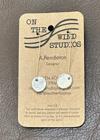 Thumbnail for Refined by Fire Hand Crafted Silver Earrings On the Wind Studios Earring Disc