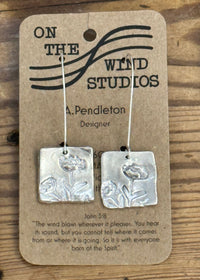 Thumbnail for Refined by Fire Silver Earrings On the Wind Studios Hand Made