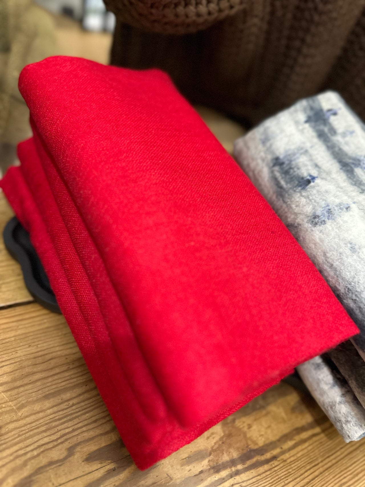 Regular Cashmere Scarf (Red) NURBU INC. Scarf
