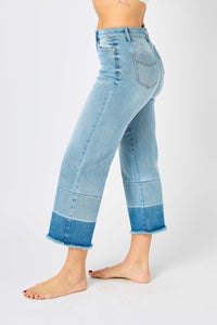 Thumbnail for Release Hem Wide Crop by Judy Blue Judy Blue Jeans