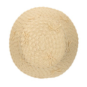 Rosie - Women's Wide Paper Braid Structured Bucket with Scattered Self Bows San Diego Hat Company HAT