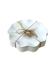 Ruffle Melamine Plate Mud Pie Serveware