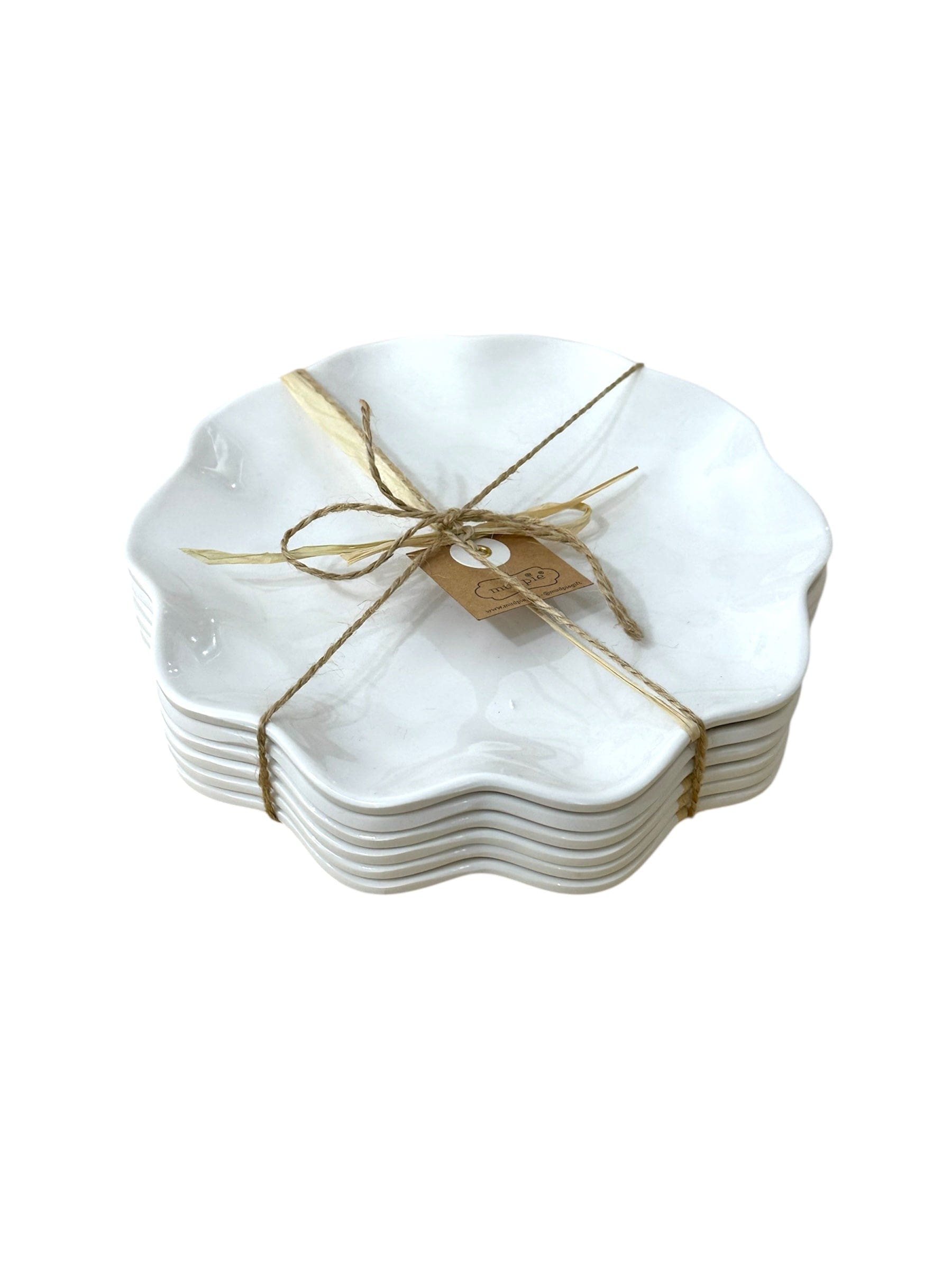 Ruffle Melamine Plate Mud Pie Serveware