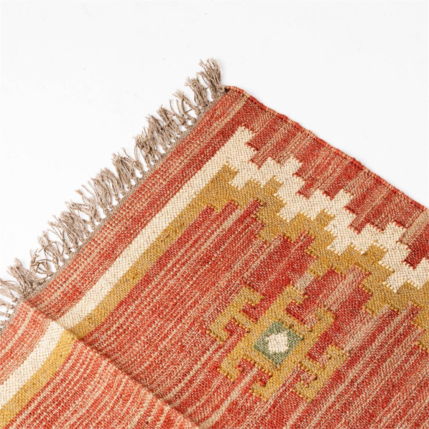 Rug - Kilim Dhurrie Rug Jute, Wool, 3' X 5' (PC) Audrey's Home & Gift