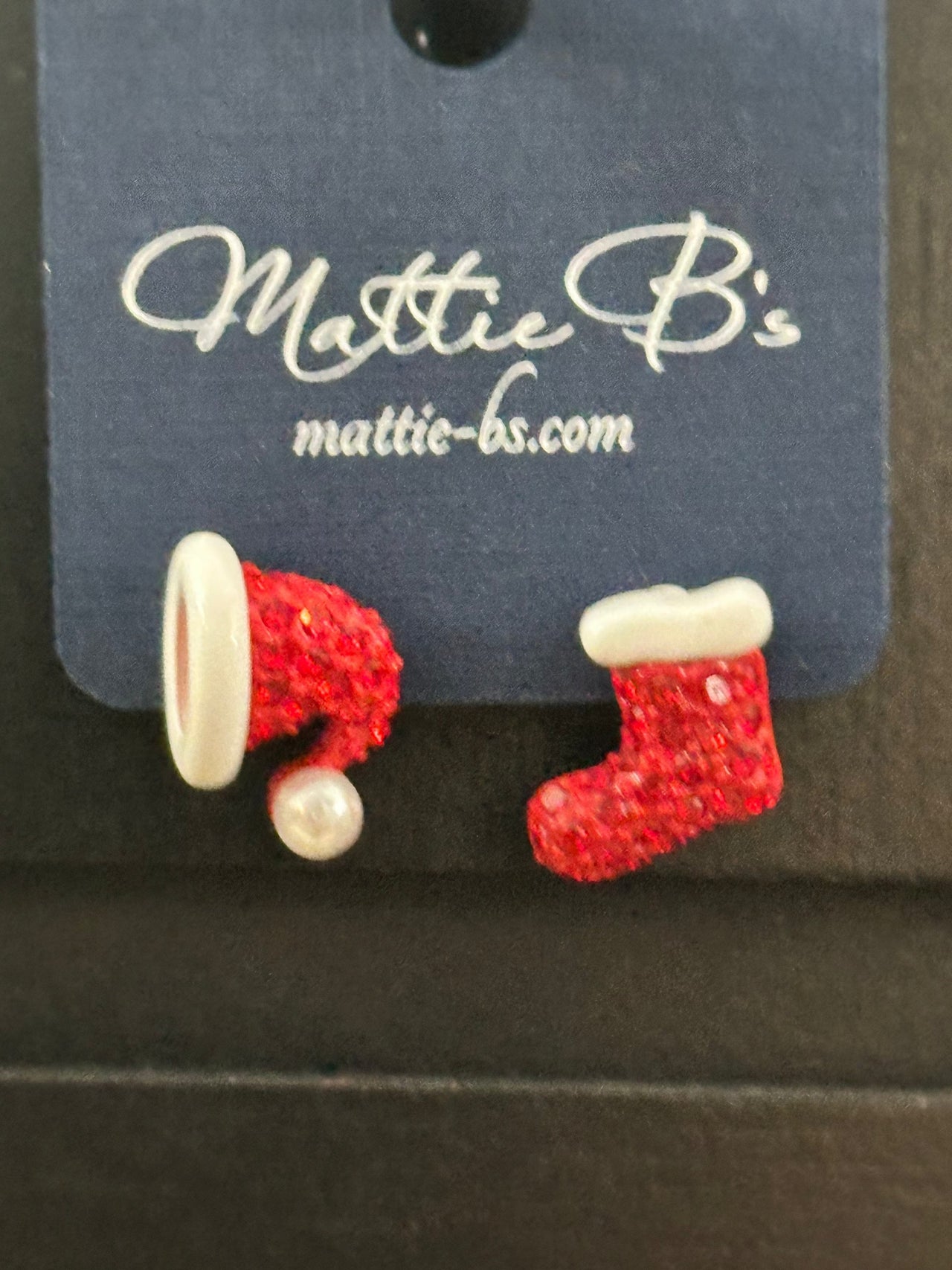 Santa Stocking Earrings Betty Oh Earring