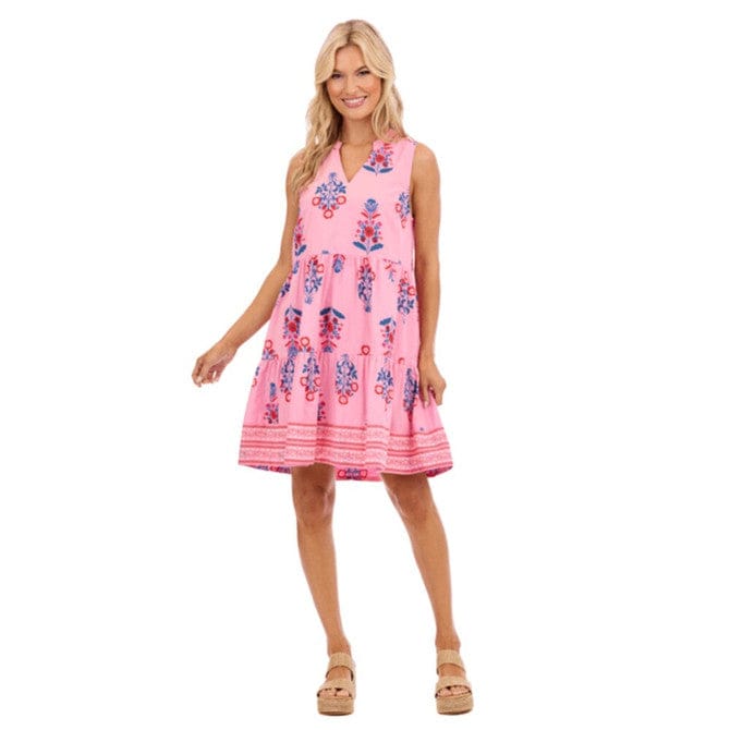 SaraJane Sleeveless Dress in Pink by Mud Pie Mud Pie Dress Small
