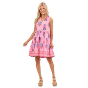 SaraJane Sleeveless Dress in Pink by Mud Pie Mud Pie Dress Small
