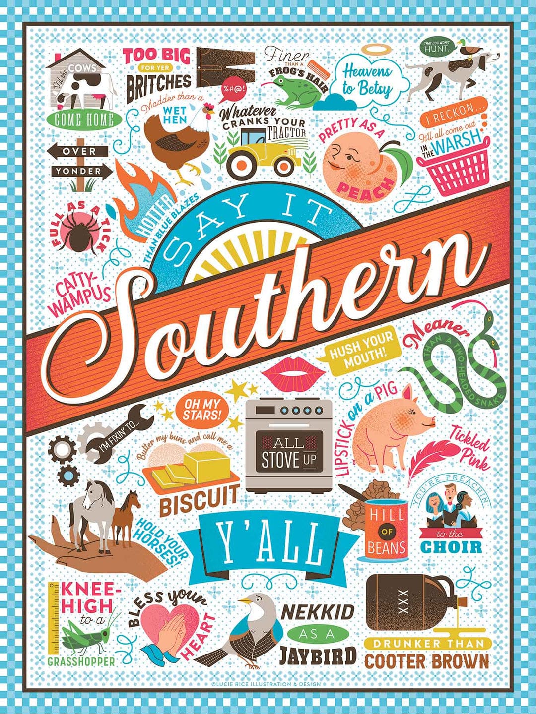 Say It Southern Puzzle True South Puzzle Co Jigsaw Puzzles