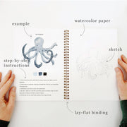 Seaside watercolor workbook emily lex studio