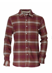 Seawool Stretch Flannel, Burgundy Purnell LLC Men's Clothing