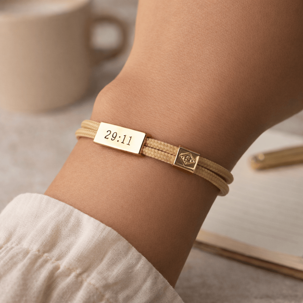 Sentiment Cord Bracelet-Jeremiah 29:11, Trust the Process Lenny & Eva