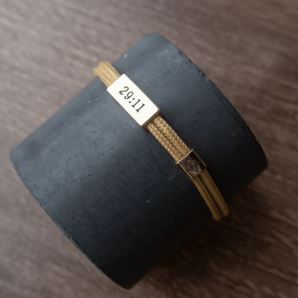 Sentiment Cord Bracelet-Jeremiah 29:11, Trust the Process Lenny & Eva