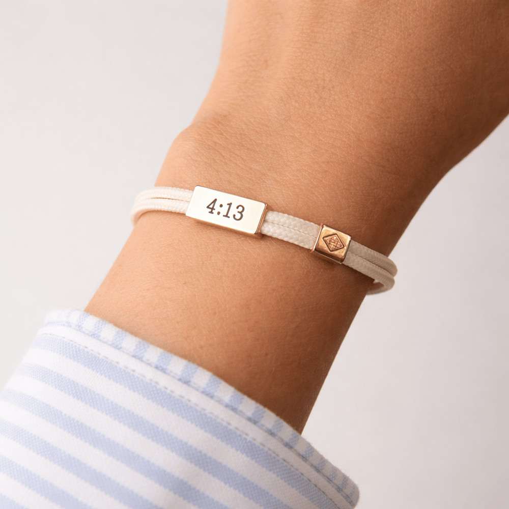 Sentiment Cord Bracelet-Philippians 4:13, You've Got This Lenny & Eva