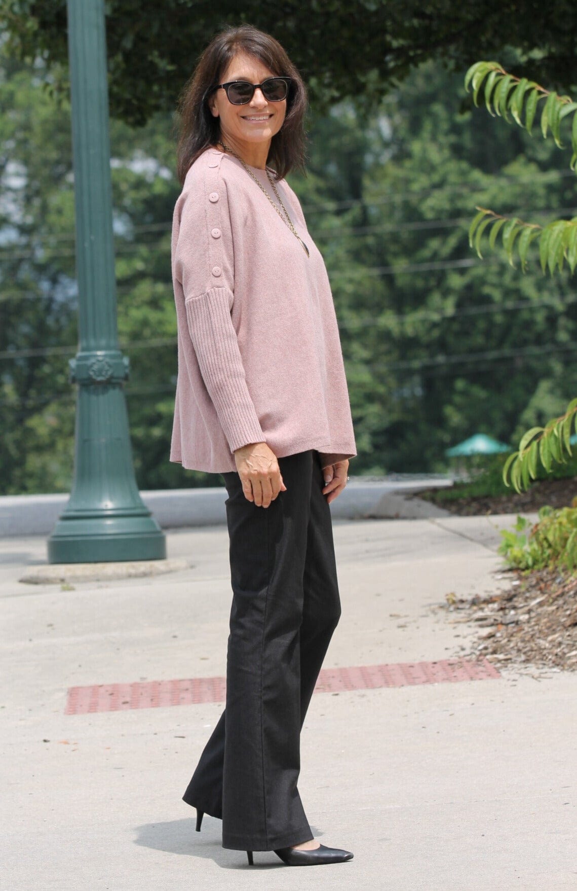 Sheffield Button Sweater One Size Mud Pie SWEATER