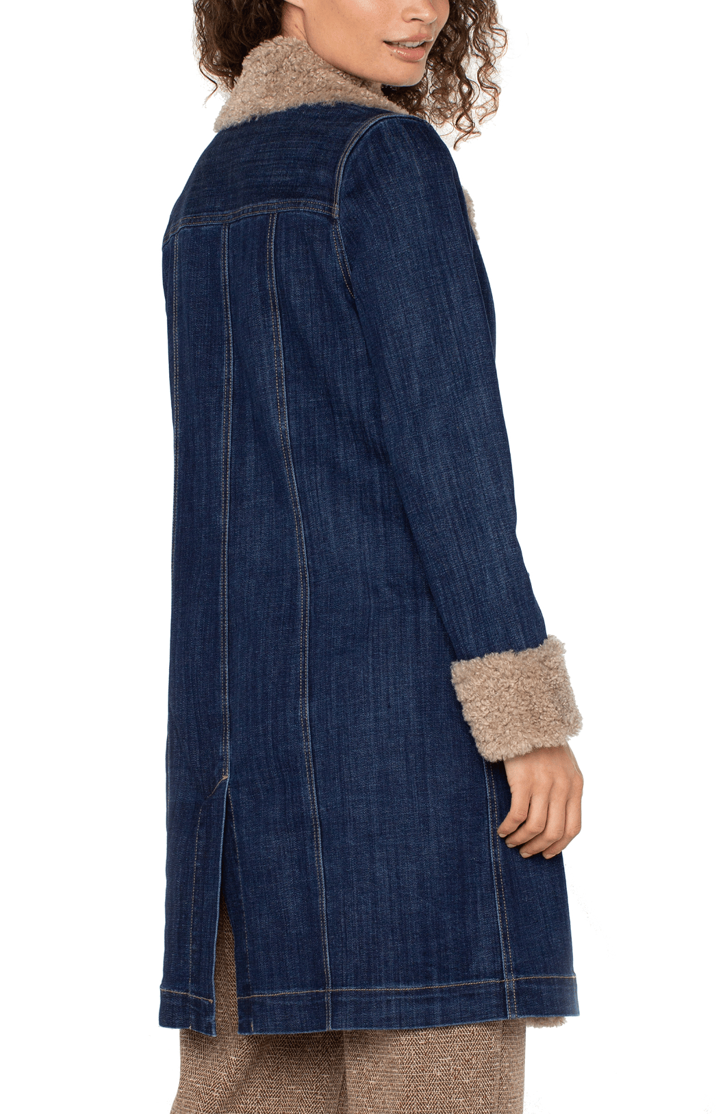 Sherpa Trimmed Notch Collar Jacket 28' Hps, Rinse Wash Liverpool Outerwear