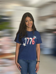 Short Sleeve Tee USA Applique by Simply Southern Simply Southern T-shirt