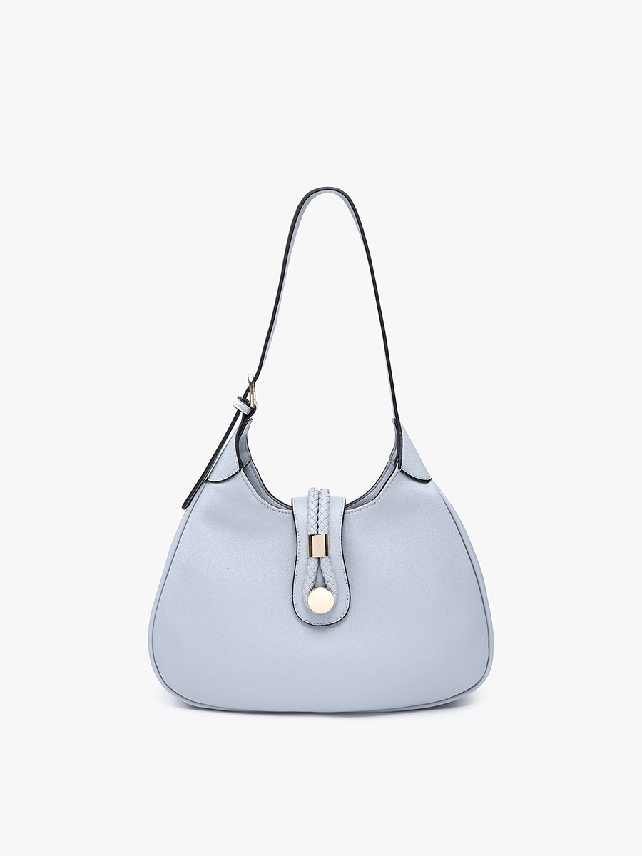 Shoulder Bag | Florentine in Light Blue Gray Jen & Co Handbags