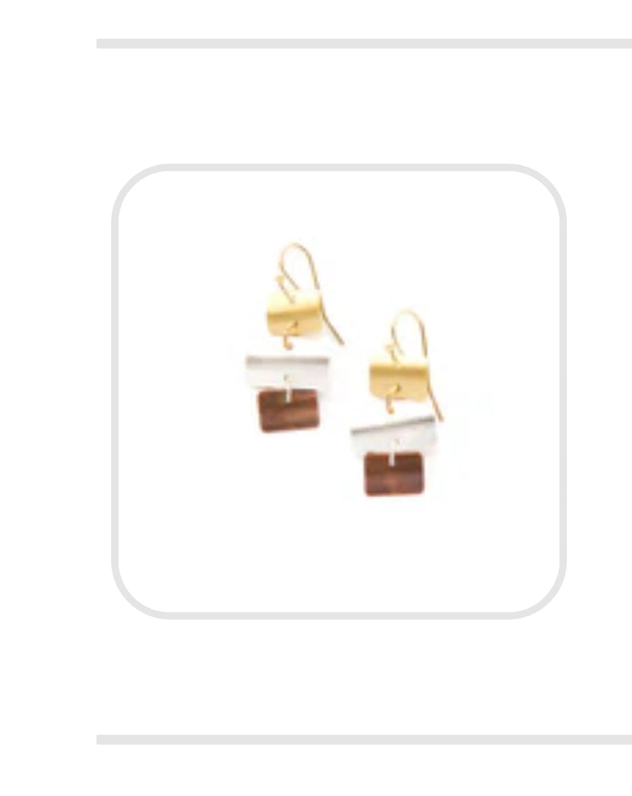 Shuffle Mixed Metal Earrings Fair Anita Earring