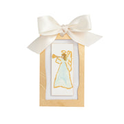 Sideways Angel Gold Ornament Mud Pie Christmas Ornament