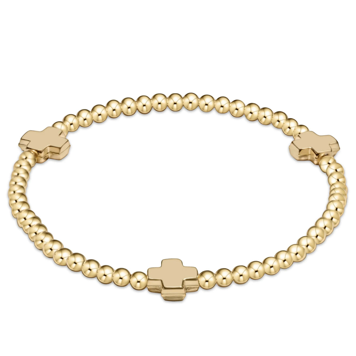 SIGNATURE CROSS 3MM GOLD
BRACELET - GOLD enewton design, LLC Bracelet