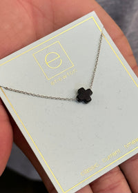 Thumbnail for Signature Cross Necklace by E.Newton Designs e.newton Designs Necklace Onyx
