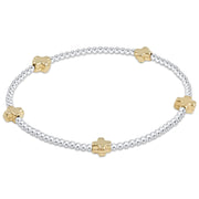 SIGNATURE CROSS SMALL 2MM
MIXED METAL BRACELET - GOLD enewton design, LLC Bracelet
