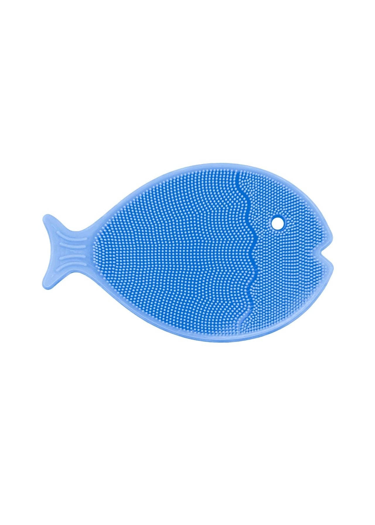 Silicone Fish Baby Scrubber from Innobaby Innobaby baby bath Periwinkle