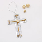 Silver Cross Ornament 6” Trade Cie LLC Christmas Ornament