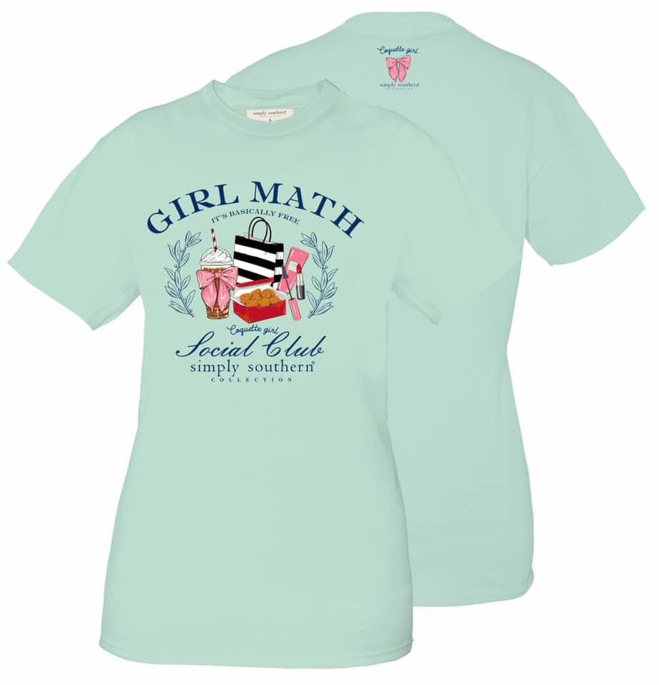 Simply Southern SS Girl Math Tee Simply Southern SS TEE