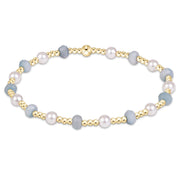 Sincerity Gemstone & Pearl 4mm Bracelet, Aquamarine enewton design, LLC Bracelet