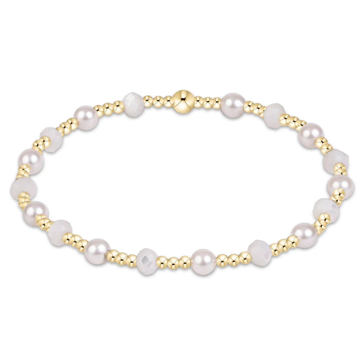 Sincerity Gemstone & Pearl 4mm Bracelet, Mother of Pearl enewton design, LLC Bracelet