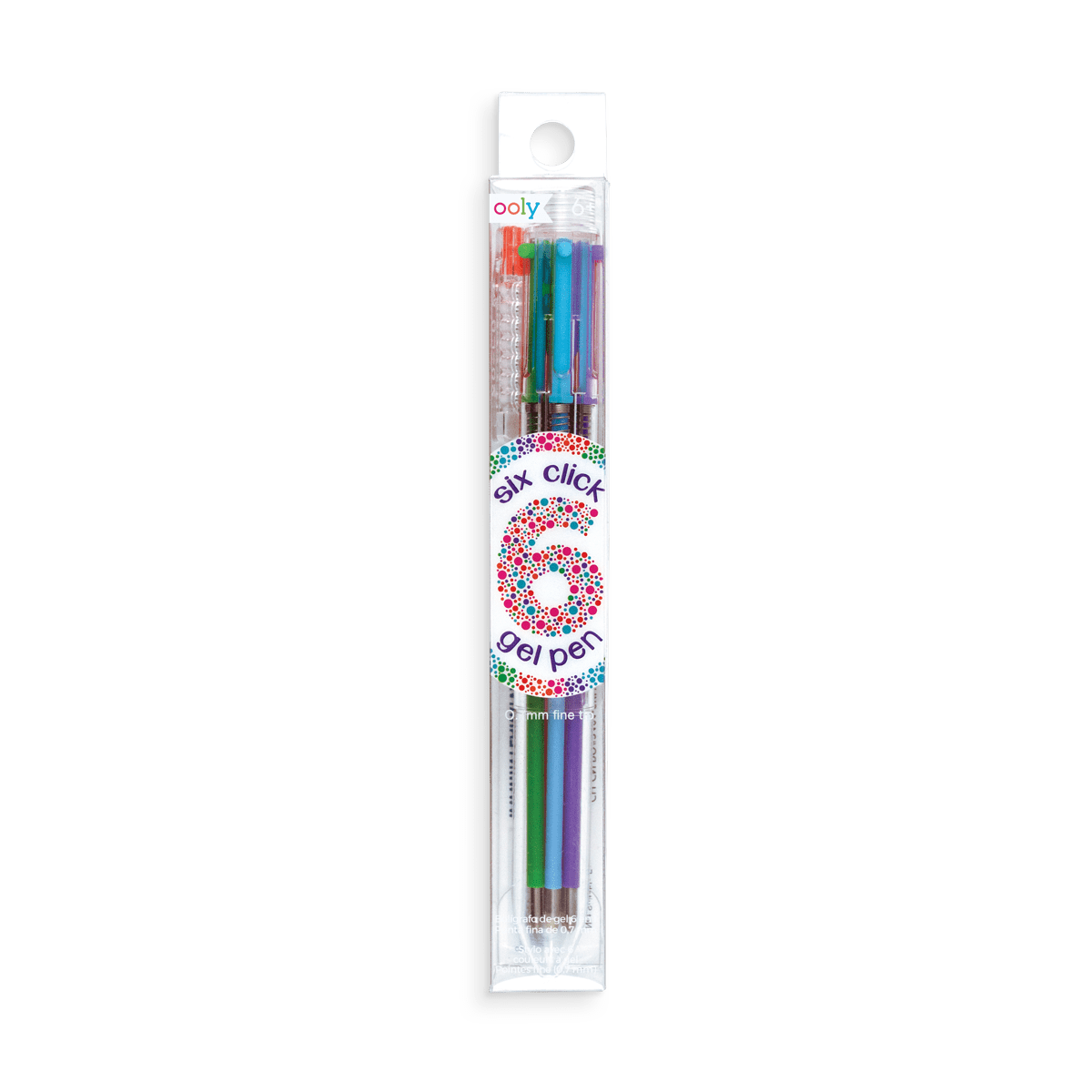 Six Click Colored Gel Pen - Classic (1 P OOLY