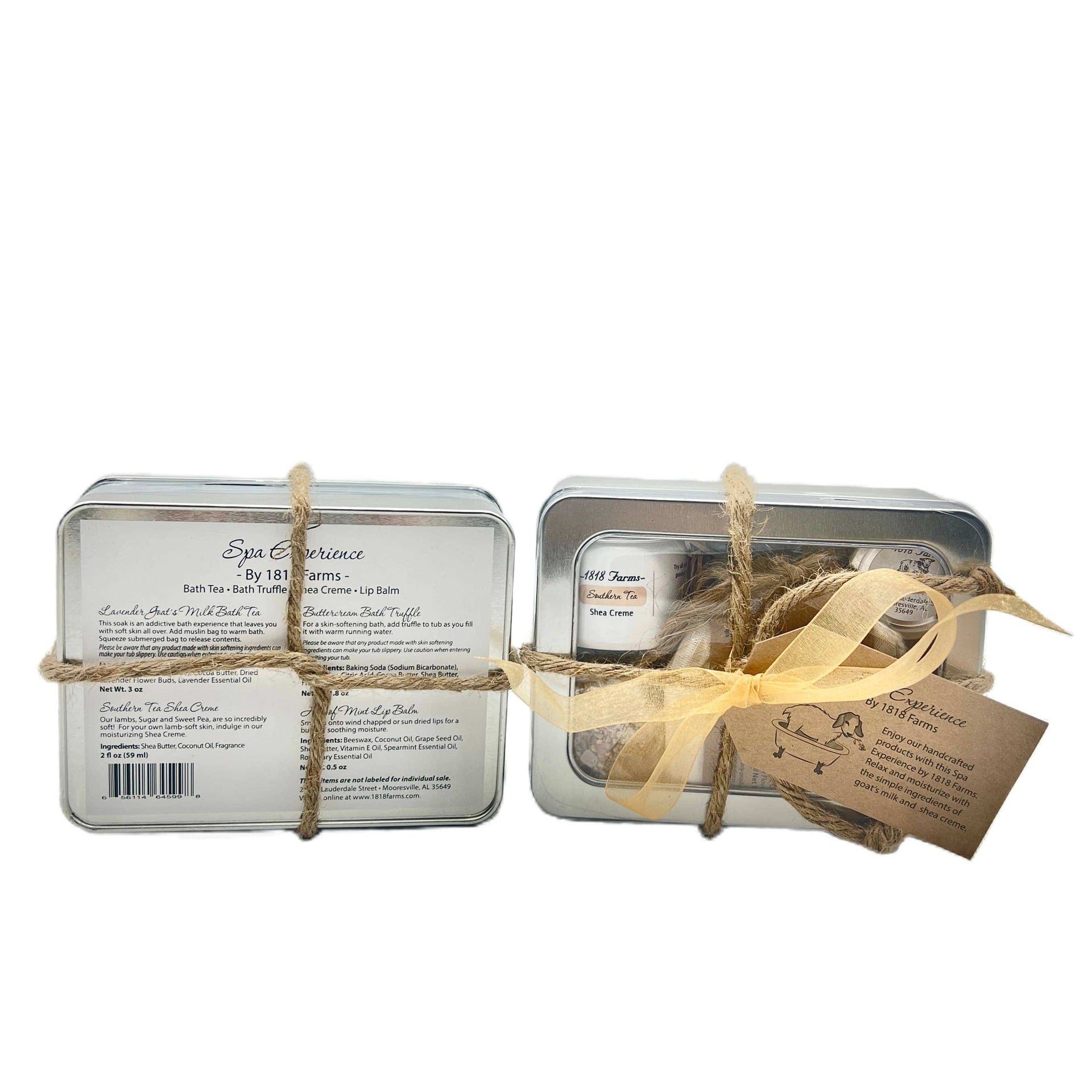 Skin Softening Spa Experience Tins: Wedding Cake 1818 Farms