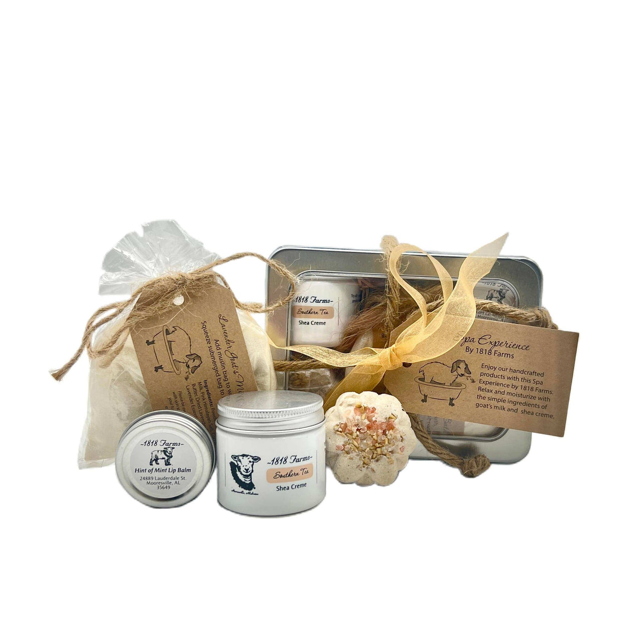 Skin Softening Spa Experience Tins: Wedding Cake 1818 Farms