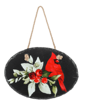 Slate Cardinal Hanging Ganz Wall art Bird on Right