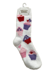 Soft and Cozy Socks by Amanda Blu Amanda Blu Socks Cupcake Hearts
