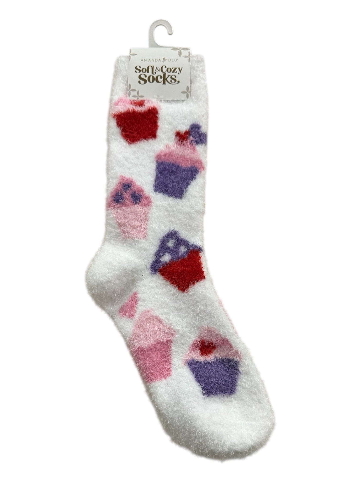 Soft and Cozy Socks by Amanda Blu Amanda Blu Socks Cupcake Hearts