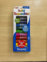 Thumbnail for Solid Tempera Paint Sticks The Pencil Grip Arts & Crafts 12 Classic Colors