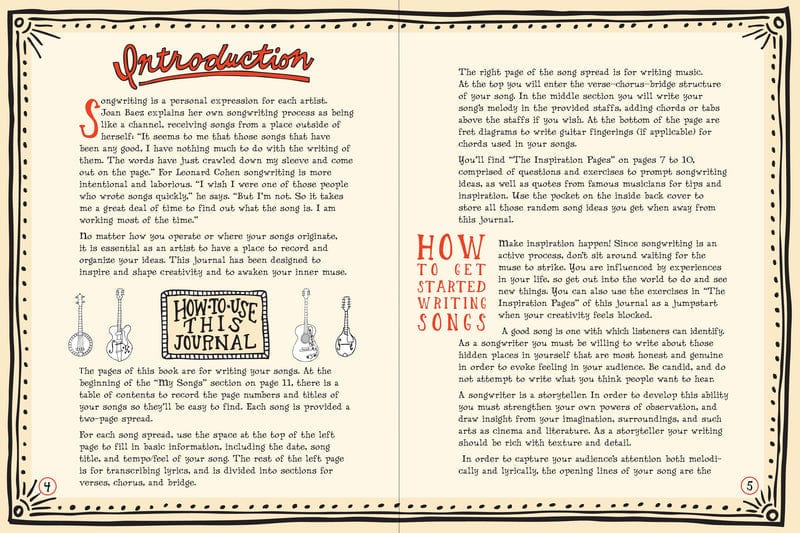 Songwriter's Journal Peter Pauper Press Journal