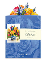 Sorbet Roses (8 Pop-up Greeting Cards) FreshCut Paper LLC