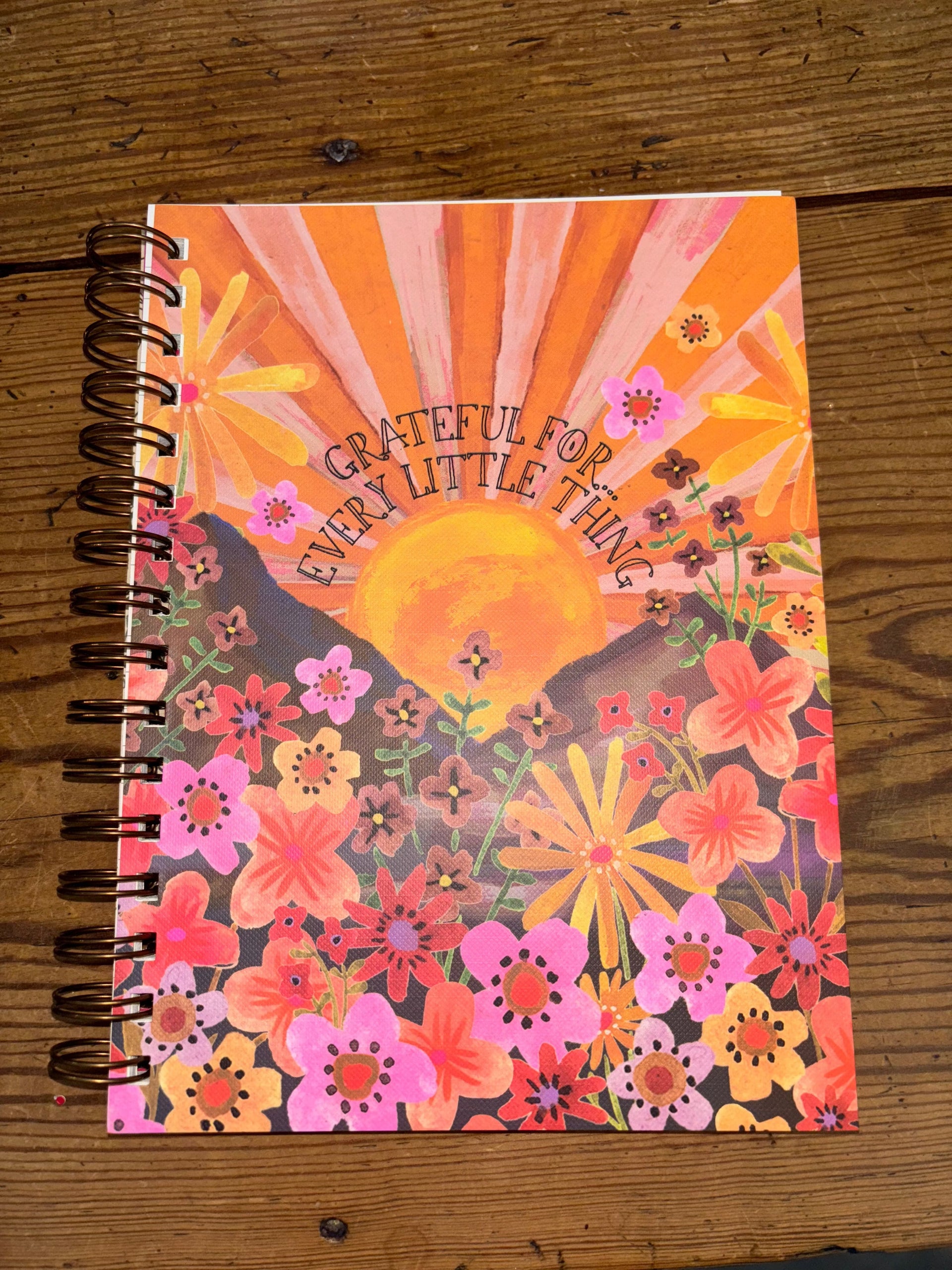 Spiral Notebook Grateful for Every Little Thing by Natural Life Natural Life Notebooks & Notepads
