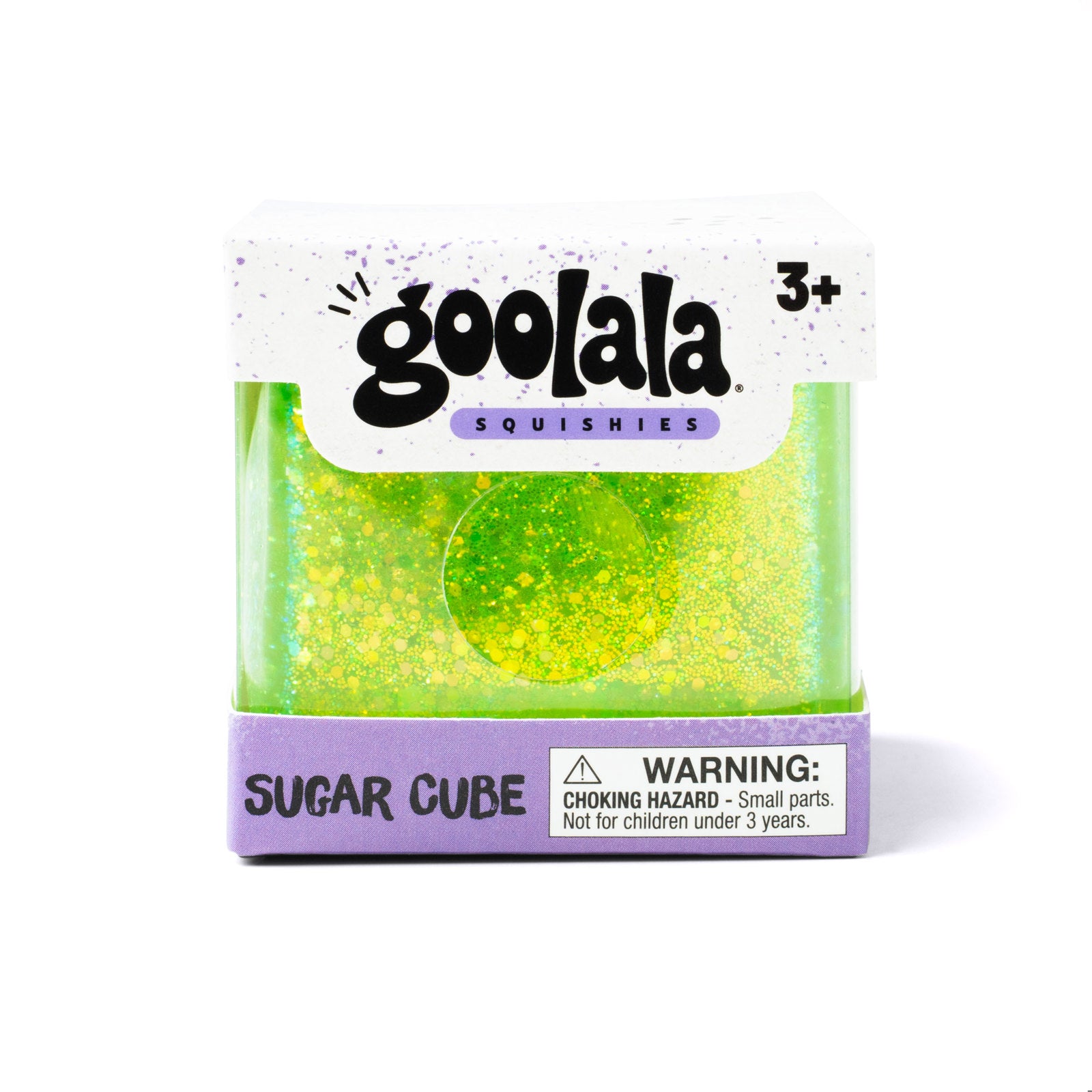 Goolala Squishies Cube, Blue Glitter Sensory Squeeze Toy