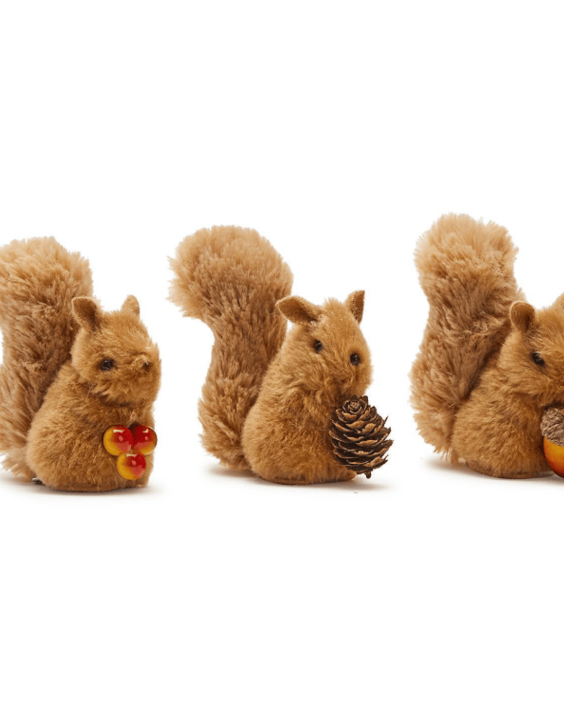 Squirrel Clip On Ornament Two's Company Ornament Holding Pinecone