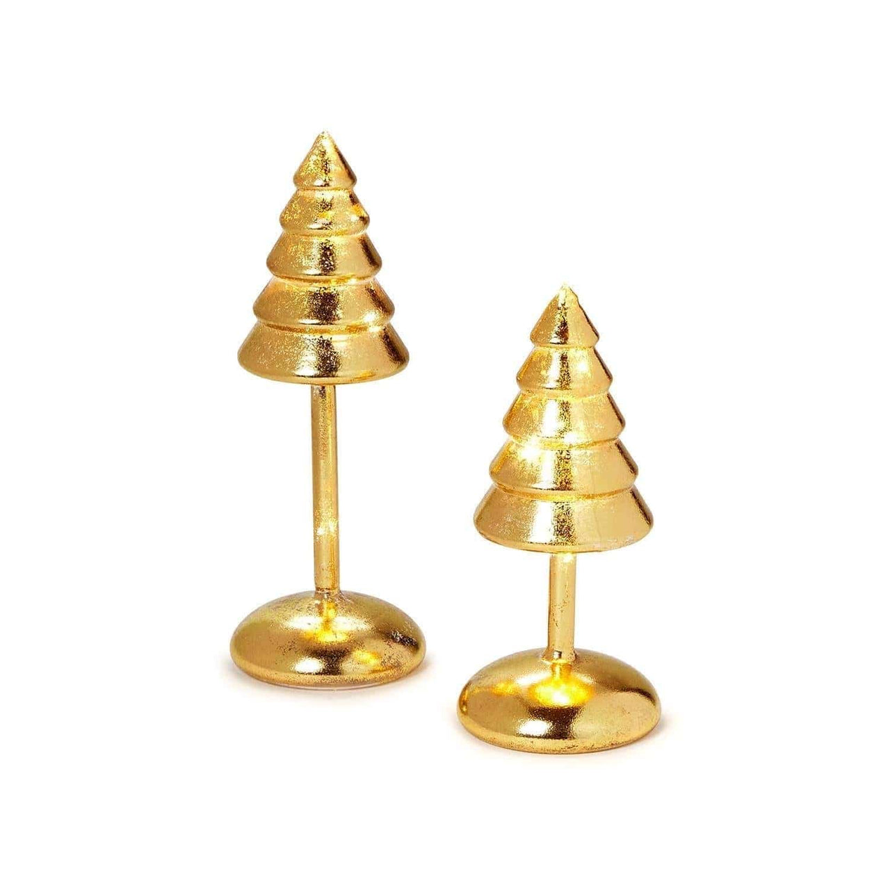 Standing Tall Set of Two LED Christmas Trees Two's Company Holiday Decor