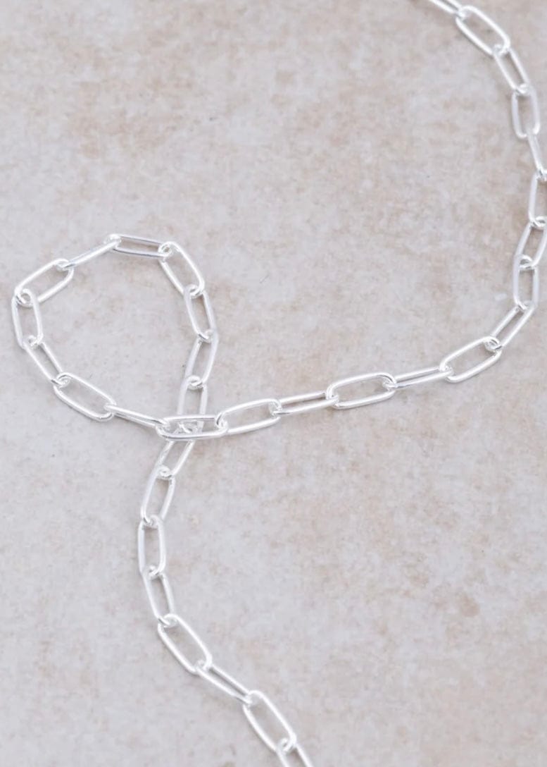Sterling Silver Paper Clip Chain. Holly Lane Designs Sterling Silver 18”