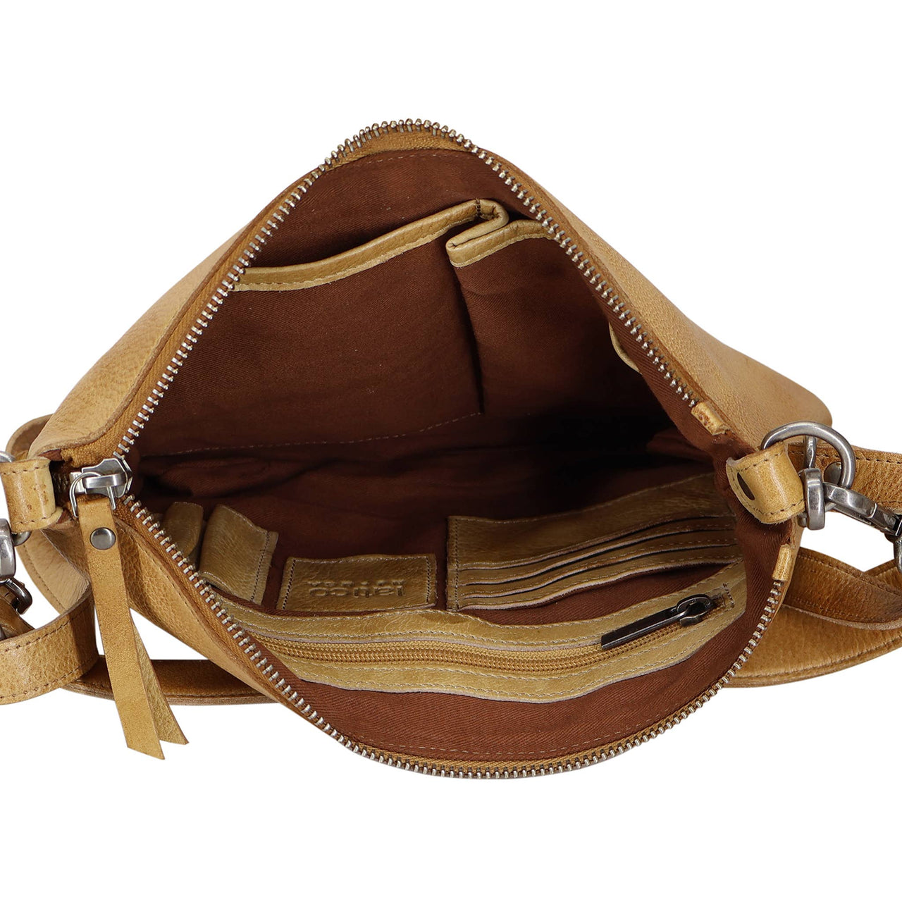 Stevie Handcrafted Leather Crossbody Bags: Eggplant Latico Leathers