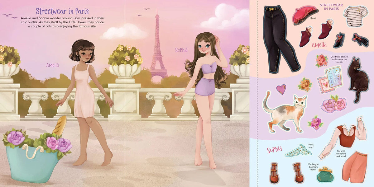 Sticker Dress Up Doll Books | Fashion Peter Pauper Press Activity Book