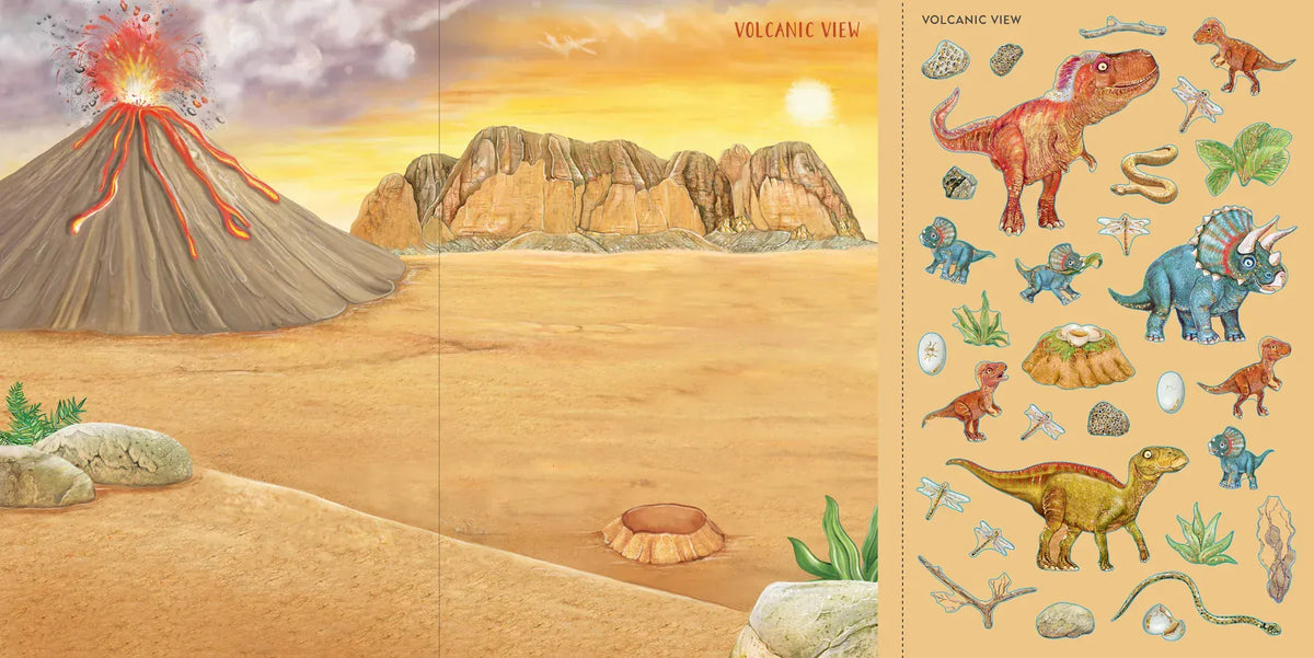 Sticker Scene Books | Dinosaurs Peter Pauper Press Activity Book