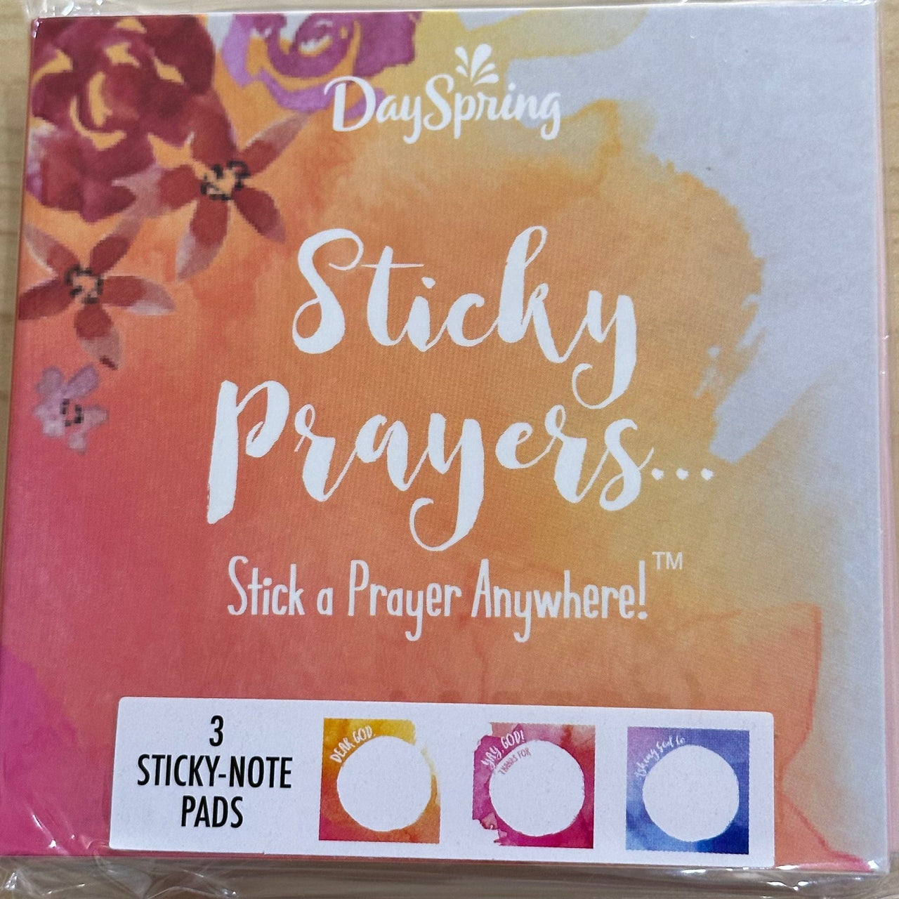Sticky Prayers Sticky Notes DaySpring Prayer Floral