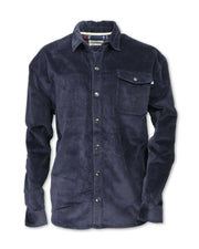 Stretch Corduroy Shi, Navy Purnell LLC Men's Clothing